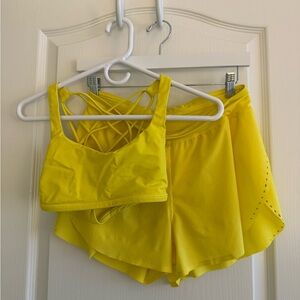 SOLD Lululemon Fast and Free Running Shorts Set